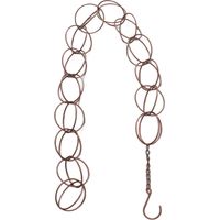 Metallene Regendusche mit Ablauffunktion und Windspiel