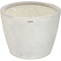 KIINI Betonkerze Sojawachs Modernes Design XXL Weiß