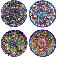 Set di sottobicchieri magnetici in ceramica dal design colorato