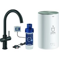 Armatur und Boiler GROHE Red Duo 300831 M-Size C-Auslauf velvet black
