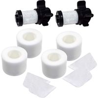 Lot de 2 + 4 filtres compatibles Shark IONFlex DuoClean IC205 IF100 IF150 IF160 IF170 IF180 IF251 IF200 IF201 IF202 IF205 Remplace XPREMF100,XPSTMF100 (IF100000 2 HEPA + 4 filtres en mousse)