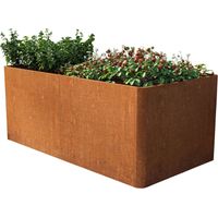 PRIMEYARD Cortenstahl Hochbeet Mario 200x107x80 cm inkl. Lochboden, Rost-Optik