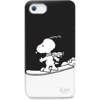 Funda iLuv ICA7H383BLK Snoopy para iPhone 5 5S SE Negro