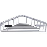Showerdrape Clasico Wall Mounted Stainless Steel Large Corner Basket