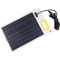 Ortviai Panneau Solaire Portable 50 W Monocristallin pour Voyages en Plein Air – Léger, Étanche et Haute Efficacité