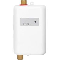 Elektrischer Warmwasserbereiter, 220 V, 3400 W, Durchlauferhitzer, geeignet zur Umwandlung von kaltem Wasser in heißes Wasser, einstellbare Wasserdurchflusstemperatur für Küche und Bad (weiß) – RWDurc