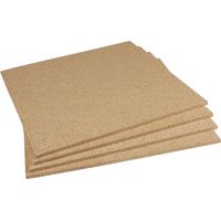 Dalle isolante liège 4 plaques 0.5x0.5m – Épaisseur 10mm – Isolation phonique et thermique – Pour murs et plafonds – SDL