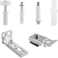 Kit di riparazione da 6 pezzi per ante a libro, perni da 1 cm, rotella di guida da 2,2-2,5 cm, in acciaio inox, per armadi e credenze