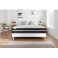 Matratzenset VITAL SPRING ZEN 135 x 200 cm Bettrahmen Kit weiß