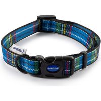 Ancol Nylon Tartan Adjust Collar Bl 30-50cm - 30269