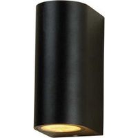 Applique murale Luna, éclairage extérieur, lampe de jardin, spot haut-bas, spot en aluminium + verre trempé, GU10