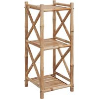 Etagère à 3 paliers Meuble de rangement Meuble Étagère en bambou 59798