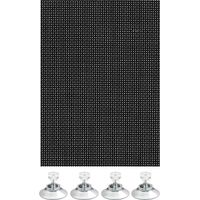 GARDINIA Tenda Parasole con Tessuto Schermante, Filtrante, Include 10 Ventose, 100 x 200 cm
