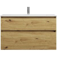 burgbad Lin20 Lavabo bajo para lavabo, blanco mate, 2 extraíbles,