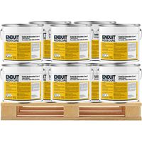 Enduit décoratif, rénovation rapide, 2 en 1, lisse et décore sur plâtre, peintures, crépis, fibres, toile de verre DECCBE 10 x 15 Kg