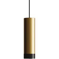 Tubotto Lampe À Suspension Led Design En Aluminium Anodisé Or Et Noir 8W 2700K 625 Lumens Diamètre 4,5 Cm Hauteur Totale 310 Cm Ip40