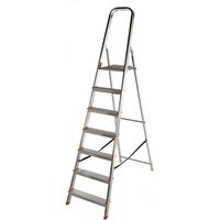 Escabeau aluminium 7 marches – Hauteur totale 200 cm – Charge maximale 150 kg – Marches anti-dérapantes pour sécurité renforcée – Althome