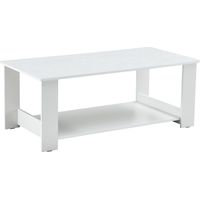 TABLE Stylish Minimalist Functional Space-saving MDF Blanc 110x55x42 cm