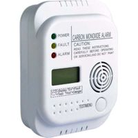 Rilevatore di monossido di carbonio, alimentato a batteria, rilevatore di gas con display e indicatore di temperatura -Crezuo