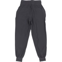 Pantalon de sport femme ample en polyester, pour running et fitness, avec poches (Gris)