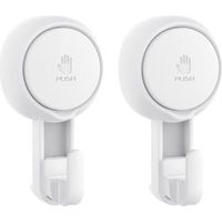 Shower Razor Holder, 2 Pack, Suction Cup Hooks, Powerful Vacuum Suction Hooks, Removable and Reusable Shower Razor Hooks