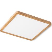 Plafoniera HUE SQ 17 da incasso colore faggio d'imitazione 230V LED 18W 3000K
