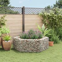 Lit surélevé à gabion-Jardinière en cage à pierre-Jardinière à gabion hexagonale 160x140x50 cm