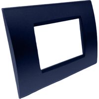 Placchetta per interruttore a 3 posti blu navy cassetta 503 compatibile con bticino living light supporto cover