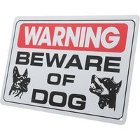 Metallschild für Außenbereich mit Hunden Warnschild aus