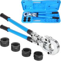 Tlgreen – Pince à sertir multicouche – Mâchoires interchangeables U16, U20, U25, U32 – Tête rotative 360° – Poignée ajustable 36 à 62 cm – Pour tubes PEX/PB