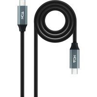 Usb 3.2 Gen2x2 Usb-c zu Usb-c Kabel 2m Schwarz Nanocable 10.01.4302
