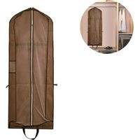 Diese lange Brautkleidtasche ist faltbar und tragbar und eignet sich daher ideal zur Aufbewahrung von Kleidung. Sie ist geeignet für Kleiderschränke, Reisen, Mäntel, lange Kleider usw.