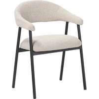 Chaise repas Mathia beige structure noir Takasit