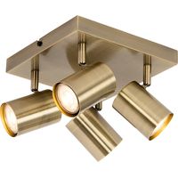 Moderne Deckenleuchte Bronze 4-flammig verstellbar rechteckig - Jeana
