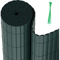 Jiubiaz PVC Sichtschutzmatte Balkon & Zaun – Wetterfester Sichtschutzzaun für Zaun, Windschutz, Zuschneidbar Grün 160x1000cm