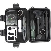 Kit de Survie d'urgence, Multifunctional Survival Kit de Survie et de Secours en Plein air Multi-Outils extérieur Fournitures de Premiers Soins pour Le Camping Randonnée Chasse Pêche