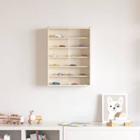 vidaXL Vitrine Murale avec étagère Beige 40 x 8,5 x 54 cm Contreplaqué