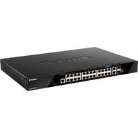 D-Link Switch DGS-1520-28MP con 20 porte 10G Ethernet (100/1000/10000) Colore Nero