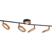 LED Deckenlampe "Manel" aus Metall dimmbar für Wohnzimmer & Esszimmer von Lindby