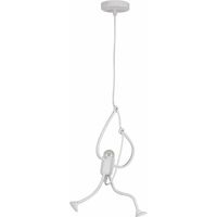 Moderno Lampada a sospensione, Creativo Cartoon Design Lampadario in Ferro adatto per camera da letto e sala da pranzo, E27, lampadina non inclusa, Bianco