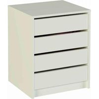 Cajonera Merise en color blanco. 61,4 cm(alto)50 cm(ancho)44 cm(largo)
