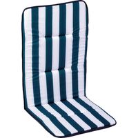 COJÍN TUMBONA AZUL/BLANCO 120X48CM.