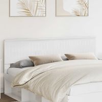 Tête de lit-Panneau de lit Blanc Brillant 180 cm Bois d'ingénierie 420525