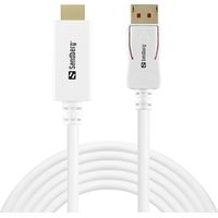 Sandberg DisplayPort 1.4-HDMI 4K60Hz 2m DisplayPort 1.4-HDMI 4K60Hz, 509-16 (DisplayPort 1.4-HDMI 4K60Hz 2m, 2 m, DisplayPort, HDMI, Male, Male, Straight)