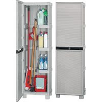 ARMADIO PORTASCOPE IN POLIPROPILENE 1 ANTA E 3 RIPIANI 50 X 39 X H172 CM