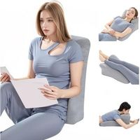 Oreiller de lit cale multifonctionnel, oreiller de soutien pour s'asseoir au lit, lire, dormir, soutien des jambes