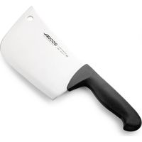 Macheta Arcos Colour - Prof 296125 de acero inoxidable Nitrum y mango ergonómico de Polipropileno de color negro y hoja de 19 cm, y 4 mm de espesor en estuche