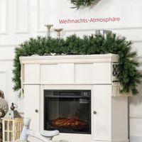 Guirlande artificielle de Noël 1,8 m, décoration végétale avec 160 branches vertes