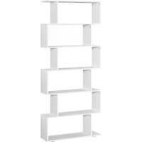 Libreria di Design Mobili Ufficio Scaffale 80x24x191cm Bianco