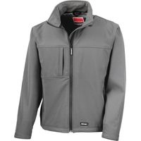 Veste de travail classique Softshell Result Gris Clair M.